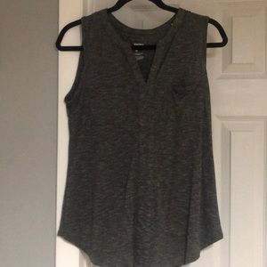 Sonoma button tank black and gray marl. NWOT